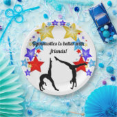 体操は友達に似合う ペーパープレート (パーティー)