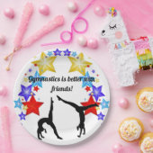体操は友達に似合う ペーパープレート (パーティー)