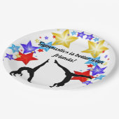 体操は友達に似合う ペーパープレート (アングル)