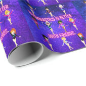 体操は友達に似合う ラッピングペーパー (ロールコーナー)