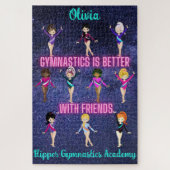 体操は友達に似合パーソナライズされたう ジグソーパズル (縦)