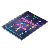 体操は友達に似合パーソナライズされたう ノートブック (左側)