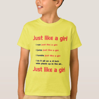 体操は女の子を好みます Tシャツ