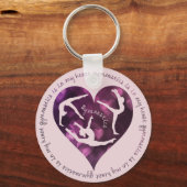 体操は私のハートキーチェーンにある キーホルダー (正面)