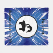 体操は私の人生だ – カスタム体操金庫 フリースブランケット (正面(横))