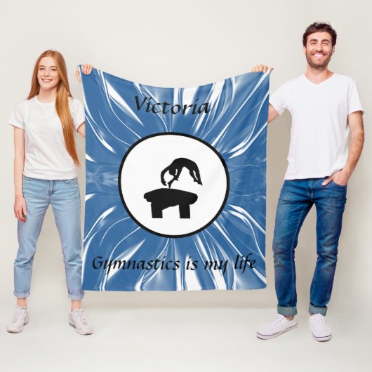 体操は私の人生だ – カスタム体操金庫 フリースブランケット (インサイチュ)