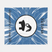 体操は私の人生だ – カスタム体操金庫 フリースブランケット (正面(横))