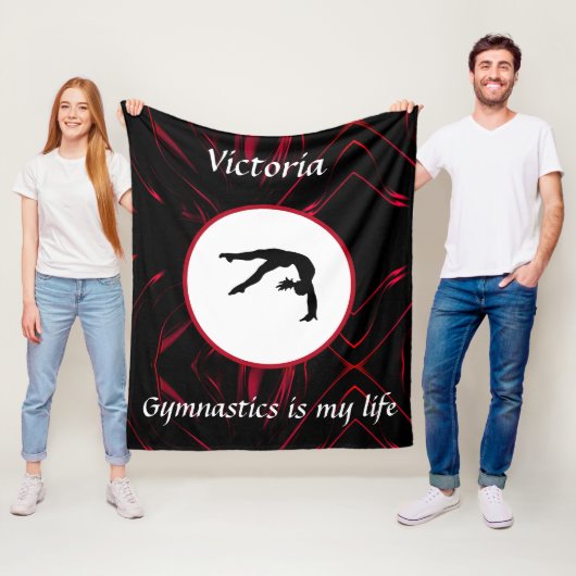 体操は私の人生である – カスタムGymnast Tumble フリースブランケット (インサイチュ)