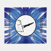 体操は私の人生である – 体操カスタム不均等バー フリースブランケット (正面(横))