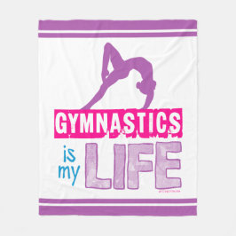 体操は私の生命です フリースブランケット