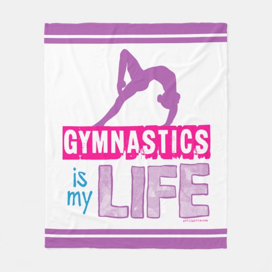 体操は私の生命です フリースブランケット (正面)