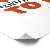 体操やる気を起こさせるスポーツ引用文ガールギムナスト ポスター (角)