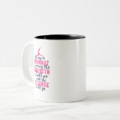 体操やる気を起こさせる引用文スポーツガールギムナスト ツートーンマグカップ (正面左)