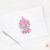 体操やる気を起こさせる引用文スポーツガールギムナスト ラウンドシール (封筒)