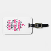 体操やる気を起こさせる引用文スポーツガールギムナスト ラゲッジタグ (正面横)