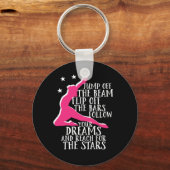 体操やる気を起こさせる引用文体操アスリート キーホルダー (正面)