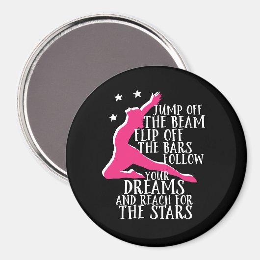 体操やる気を起こさせる引用文体操アスリート マグネット (正面/裏面)