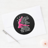 体操やる気を起こさせる引用文体操アスリート ラウンドシール (封筒)