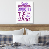 体操や犬に気を取られる キャンバスプリント (インサイチュ (寝室))