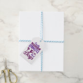 体操や犬に気を取られる ギフトタグ (より糸付き)