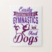 体操や犬に気を取られる ジグソーパズル (縦)