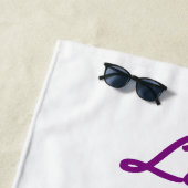 体操や犬に気を取られる ビーチタオル (インサイチュ)