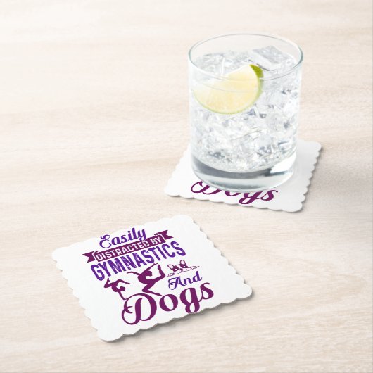 体操や犬に気を取られる ペーパーコースター (インサイチュ)