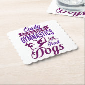 体操や犬に気を取られる ペーパーコースター (アングル)