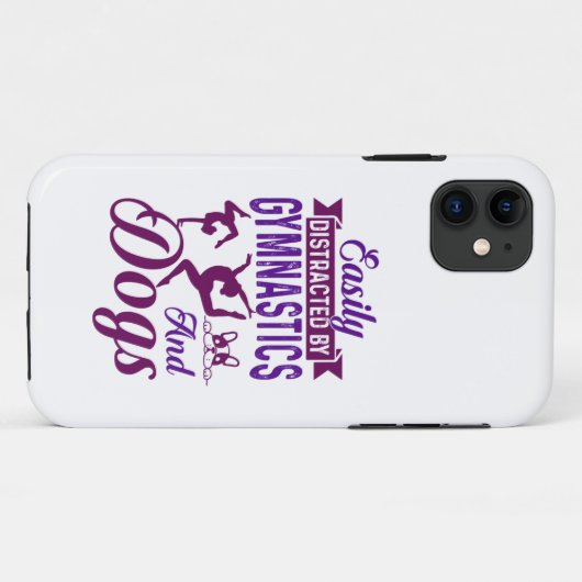 体操や犬に気を取られる Case-Mate iPhoneケース (裏面(横))