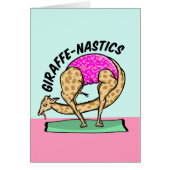 体操をしているキリン (正面)