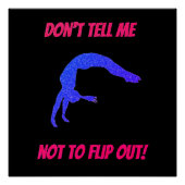 体操をひっくり返さないように言うな ポスター (正面)