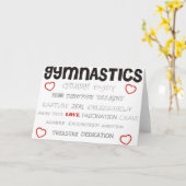 体操を大切にする カード (黄色い花)