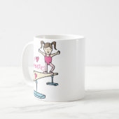 体操を好む コーヒーマグカップ (正面左)