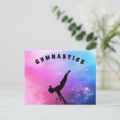 体操を愛する女の子のための体操はがき！ ポストカード (スタンド正面)