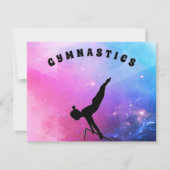 体操を愛する女の子のための体操カード！ (正面)