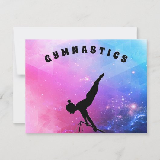 体操を愛する女の子のための体操カード！ (正面)