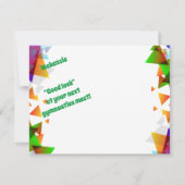 体操を愛する女の子のための体操カード！ カード (裏面)