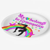 体操を永遠に愛する ペーパープレート (アングル)