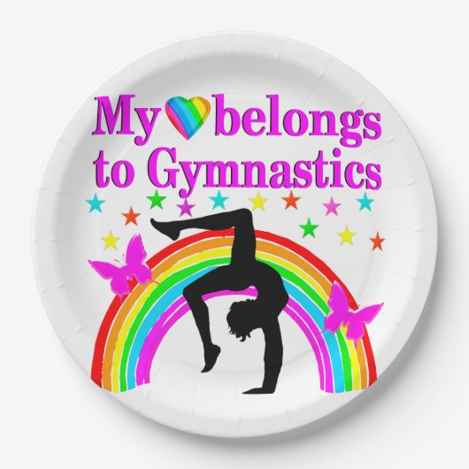 体操を永遠に愛する ペーパープレート (正面)