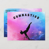 体操アカデミーから学生へ休暇はがき シーズンポストカード (正面/裏面)