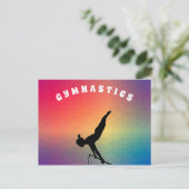 体操アカデミーから学生へ休暇はがき シーズンポストカード (スタンド正面)