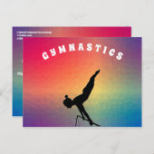 体操アカデミーから学生へ休暇はがき シーズンポストカード (正面/裏面)