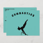 体操アカデミーから学生へ休暇はがき シーズンポストカード (正面/裏面)