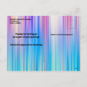 体操アカデミーから学生へ休暇はがき シーズンポストカード (裏面)