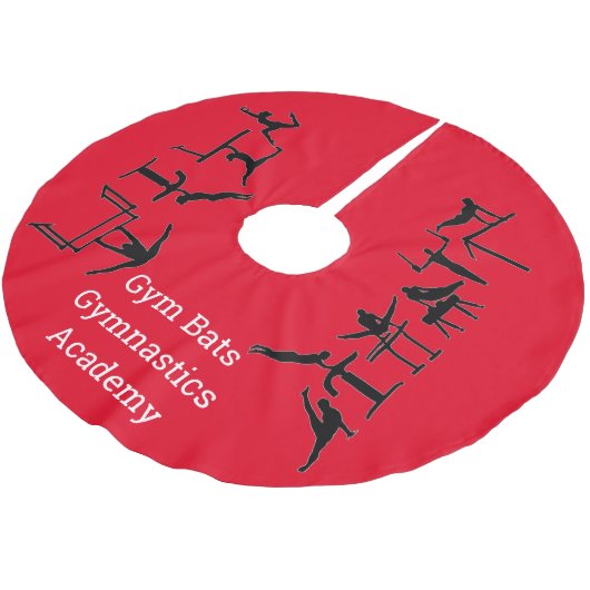 体操アカデミーのクリスマスツリースカート ブラッシュドポリエステルツリースカート (アングル)