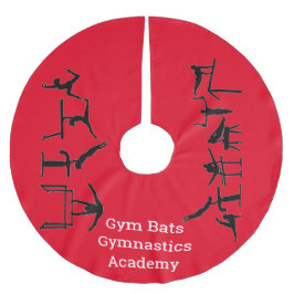 体操アカデミーのクリスマスツリースカート ブラッシュドポリエステルツリースカート