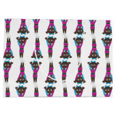 体操アクロバティックスタンブリングダンススタジオジム ラージペーパーバッグ (裏面)