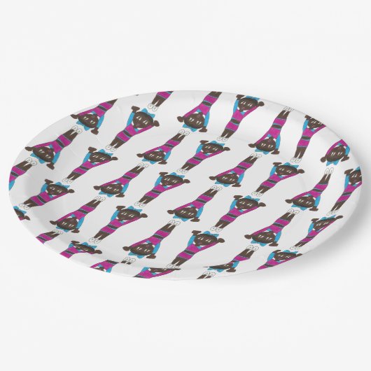 体操アクロバティックスダンスリサイタルアクロギムナスト ペーパープレート (アングル)