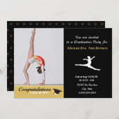 体操アスリート写真卒業クラス2022 招待状 (正面/裏面)