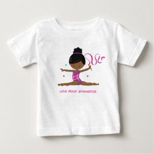 体操アフリカ系アメリカ人 ベビーTシャツ